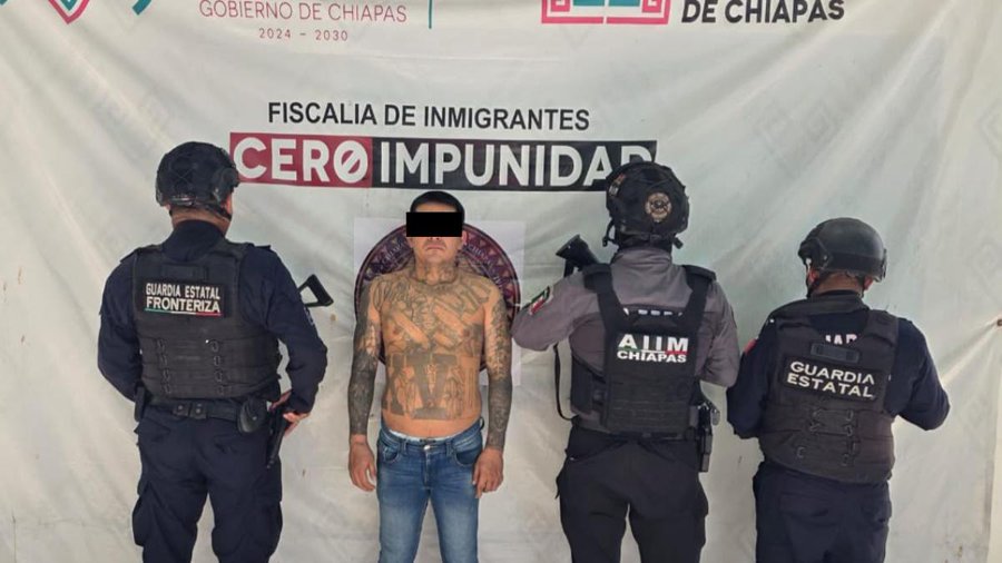Líder pandillero asesina a seis mujeres en el Salvador, cae en Chiapas