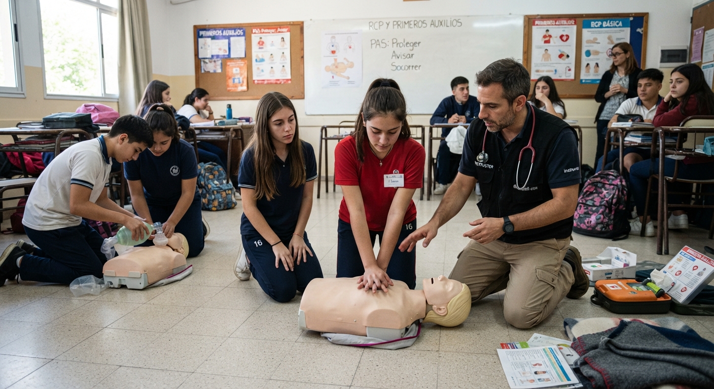Impulsan enseñanza obligatoria de primeros auxilios y RCP en escuelas de México