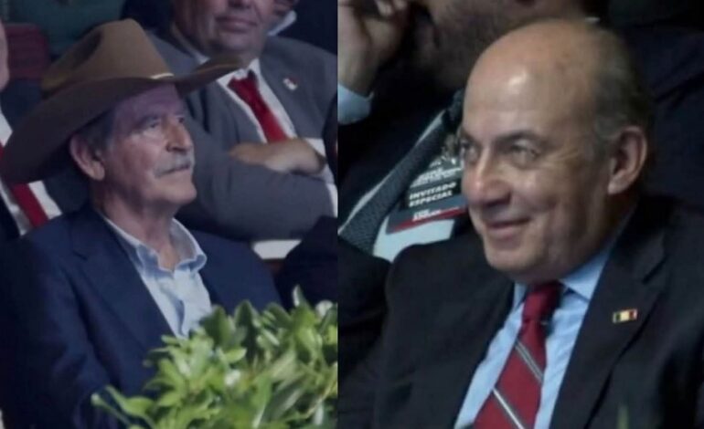 Acusa Sheinbaum que Calderón y Fox de participar en campaña opositora