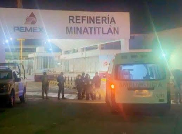 Ataque armado en refinería de Pemex en Minatitlán deja un vigilante muerto y otro herido