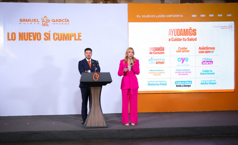 Samuel García asegura que Nuevo León consolida el mejor sistema de salud del país