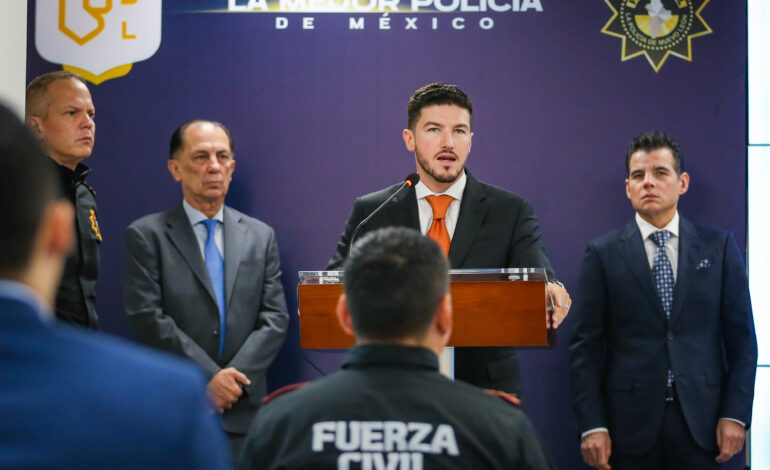 Destaca Samuel García caída histórica en homicidios; busca llevar a Nuevo León al primer lugar nacional en seguridad