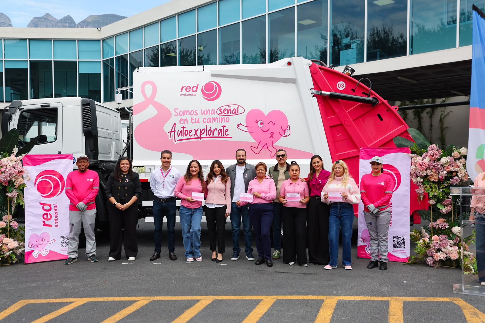 Unen esfuerzos San Pedro y Red Ambiental para promover la detección oportuna del cáncer de mama