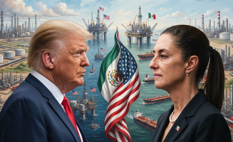 Trump presiona a México para ampliar acuerdos energéticos con Estados Unidos