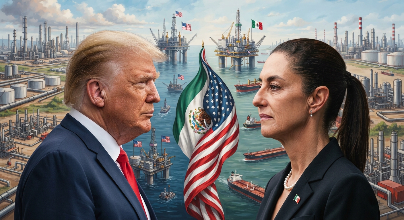 Trump presiona a México para ampliar acuerdos energéticos con Estados Unidos